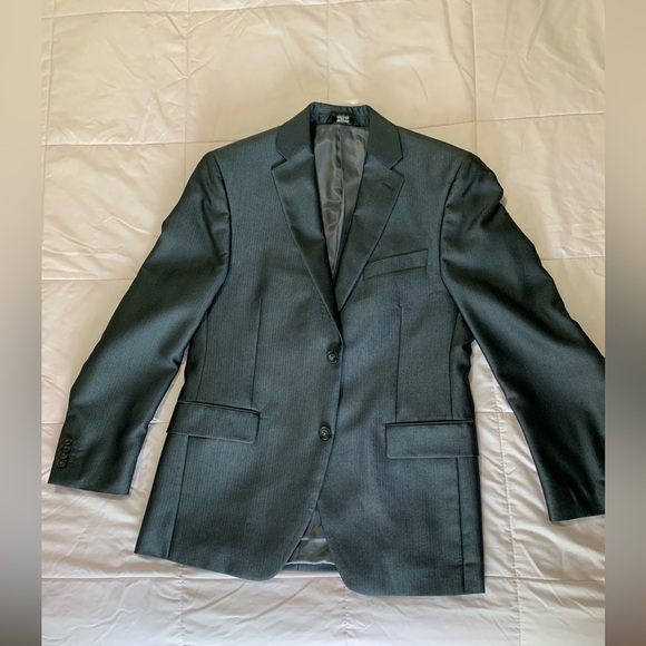Men’s Apt 9 blazer jacket grey sheen with pockets